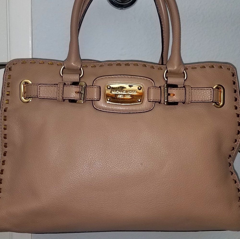 Michael Kors  TAUPE leather shoulder bag